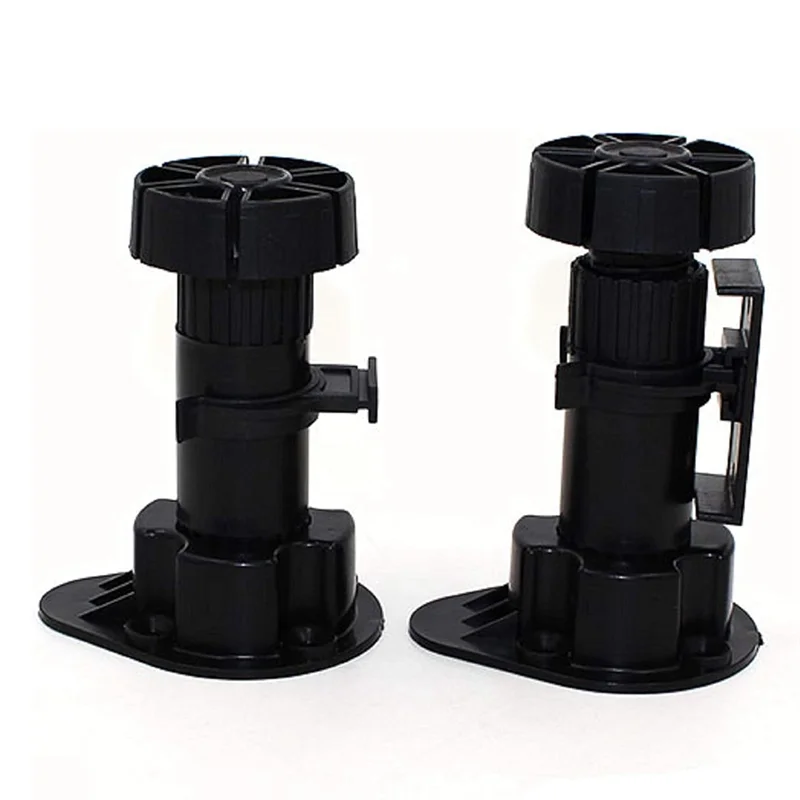 

12 Pack Black Cabinet Leveler Legs Furniture Legs Adjusts From 3-7/8 Inch To 5-1/8 Inch , For Furniture, Cabinets