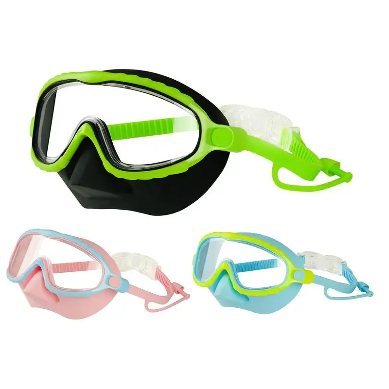 

Детские очки с крышкой для носа, очки для подводного плавания, противотуманные, не протечек, водостойкие, для дайвинга, бассейна, очки для подводного плавания, снаряжение для девочек