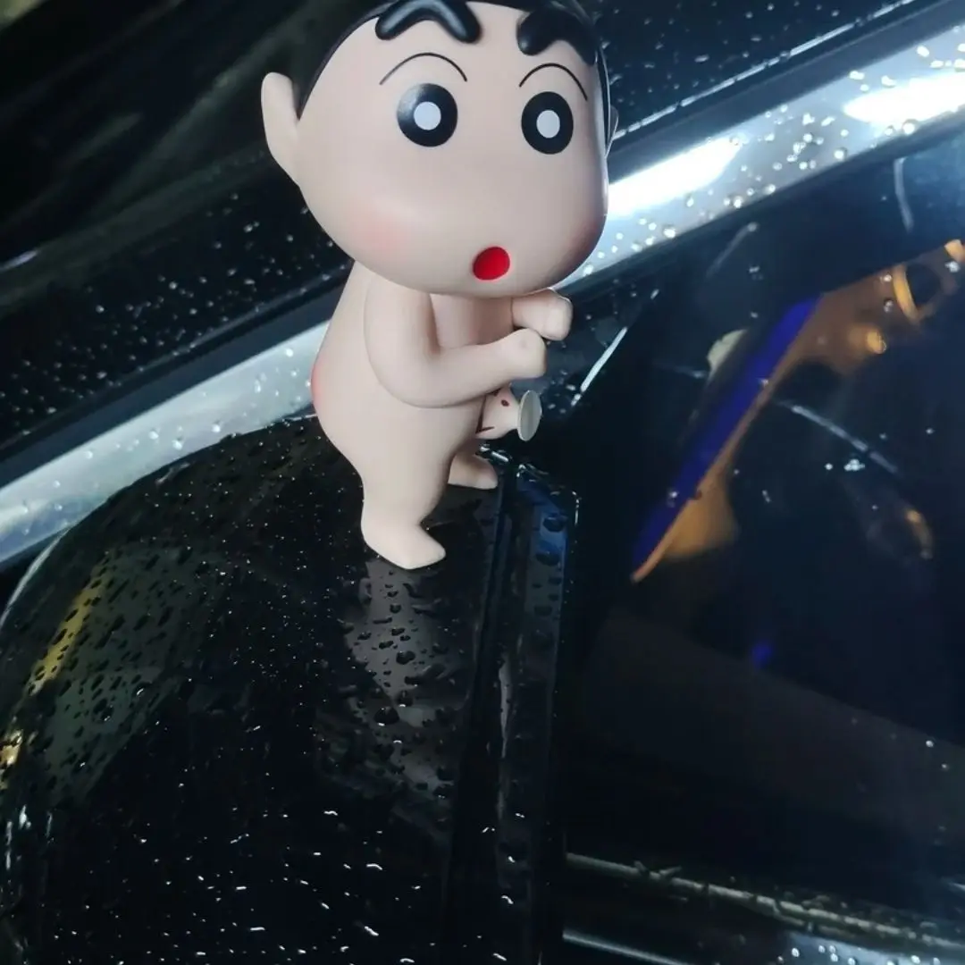 Figur Aksi Anime Crayon Shin-Chan GK Teman Mandi Patung Shinnosuke Dekorasi Mobil Model Boneka Mainan Anak-anak Hadiah Penggemar