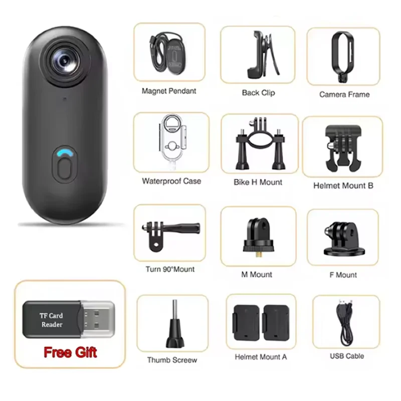 4K Outdoor Sports Camera 1080P Mini Camera In Helmet Motorcycle Bike Filming Waterproof Bicycle Action Video Recording Body Cam image 3