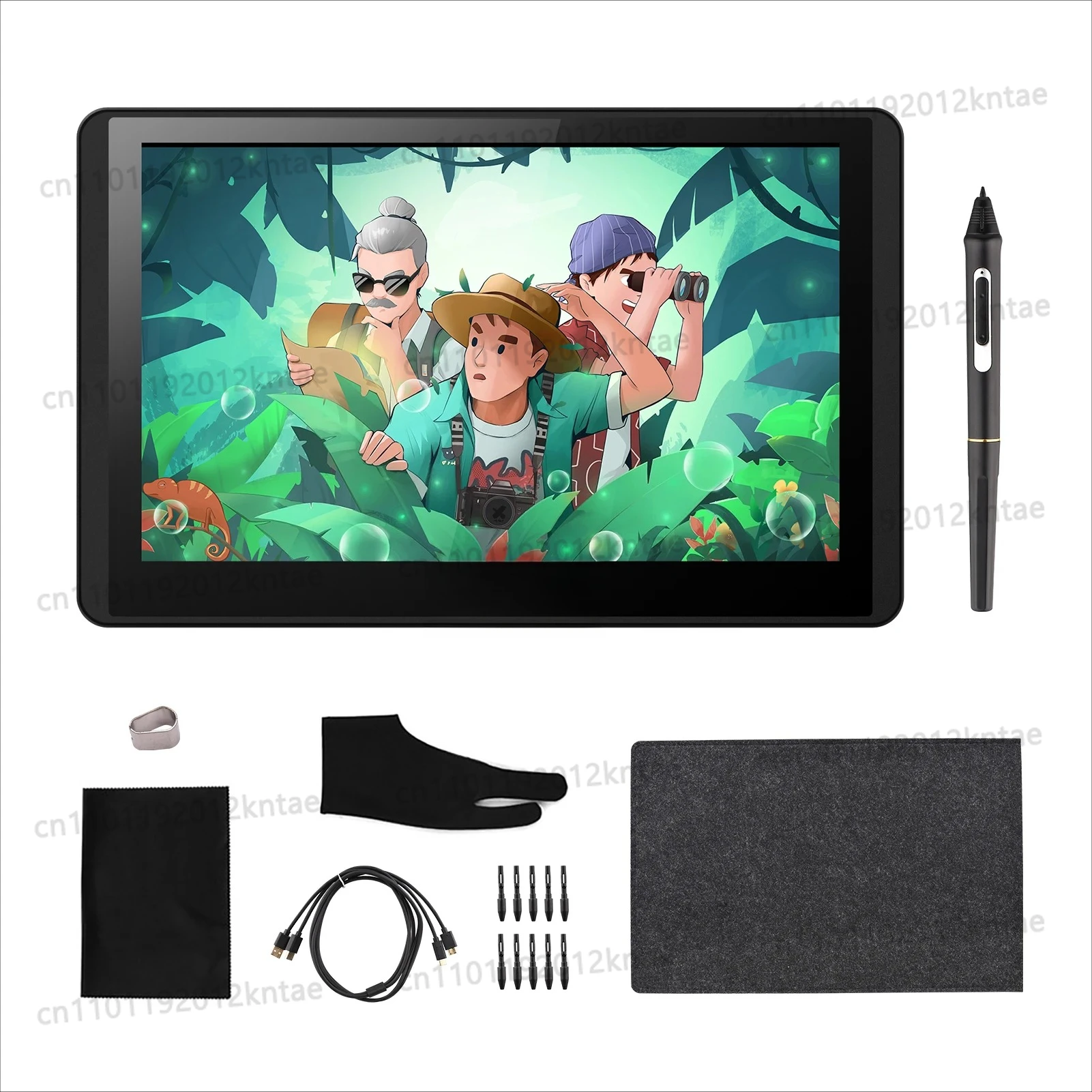 12hd-a  Lcd 11.6 Inch Graphics Drawing Tablet Monitor Size 1366x768 Display 8192 Pressure Level Support