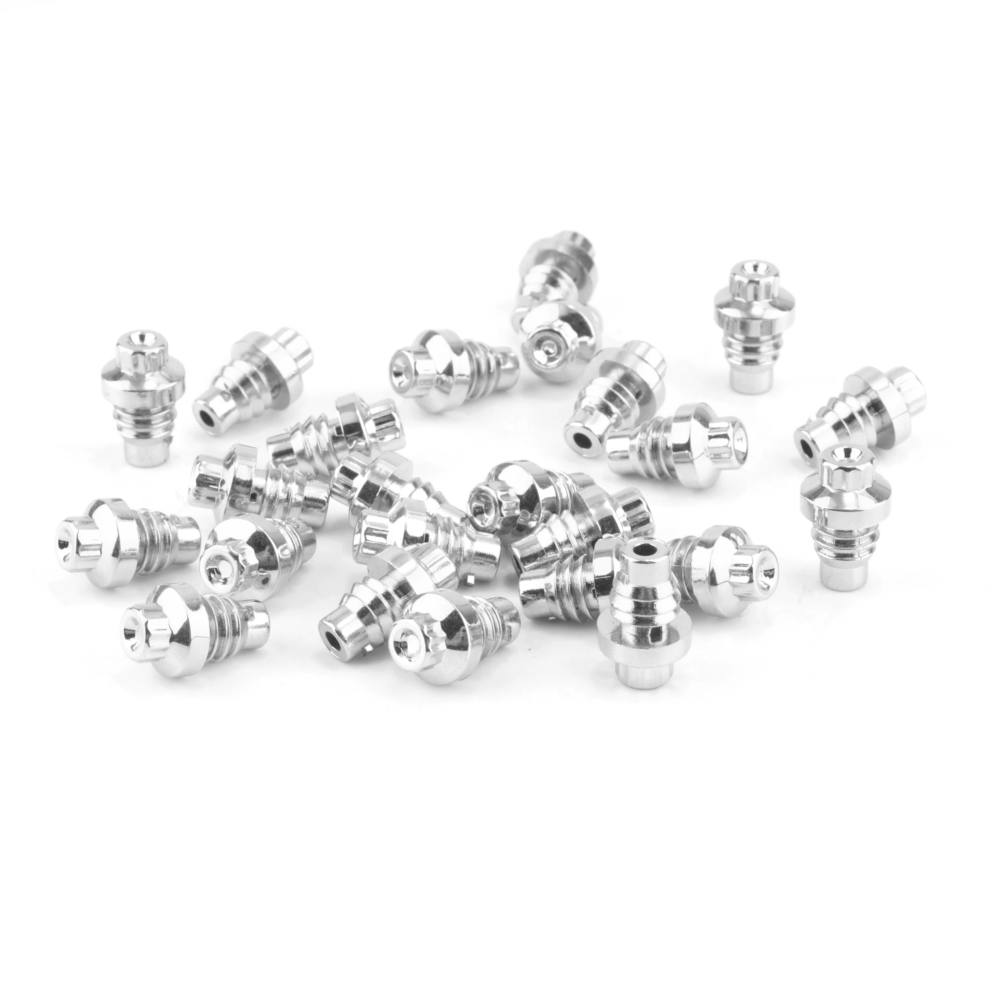 Rheedal 25Pcs 7.42mm/0.29in Studs Plastic Cap Lip Screw Auto Replacement Parts For Rim Lip Decoration Car Styling Tunning Chrome - view 4