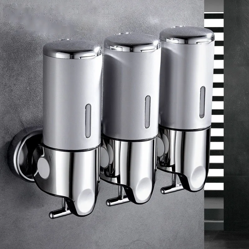 

Настенный дозатор мыла, кухонная стиральная машина, отель 3-в-1, тележка для ванной комнаты, шампунь, коробка для геля для душа, многоцветная на выбор