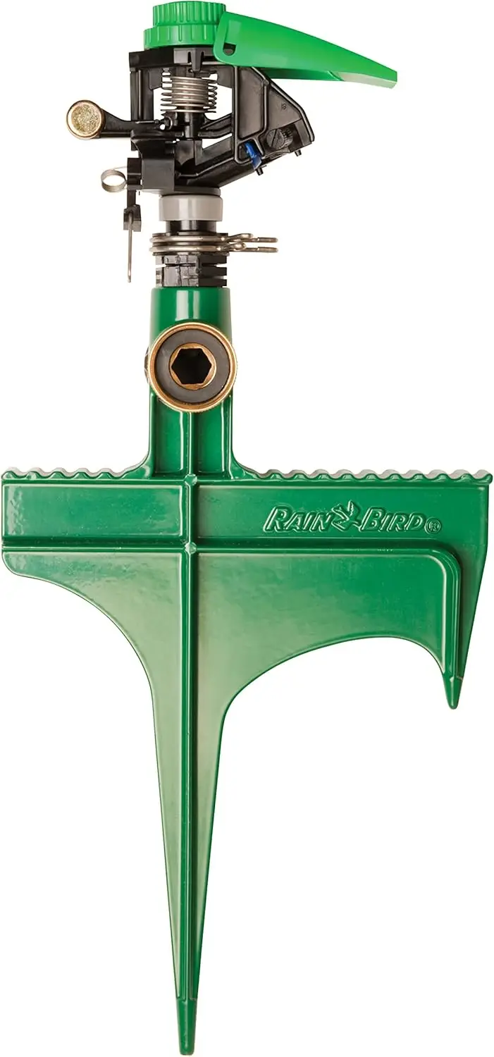 

Adjustable Garden Sprinkler with Metal Stake, 20°-360° Pattern, 25'-41' Spray Distance for Lawn Care