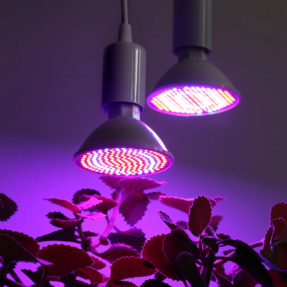 LED Plant Grow Light LED Lamp E27 Plant Lamp Fitolamp Full Spectrum Indoor Hydroponics Flower Seedling LED Spotlight Bulb