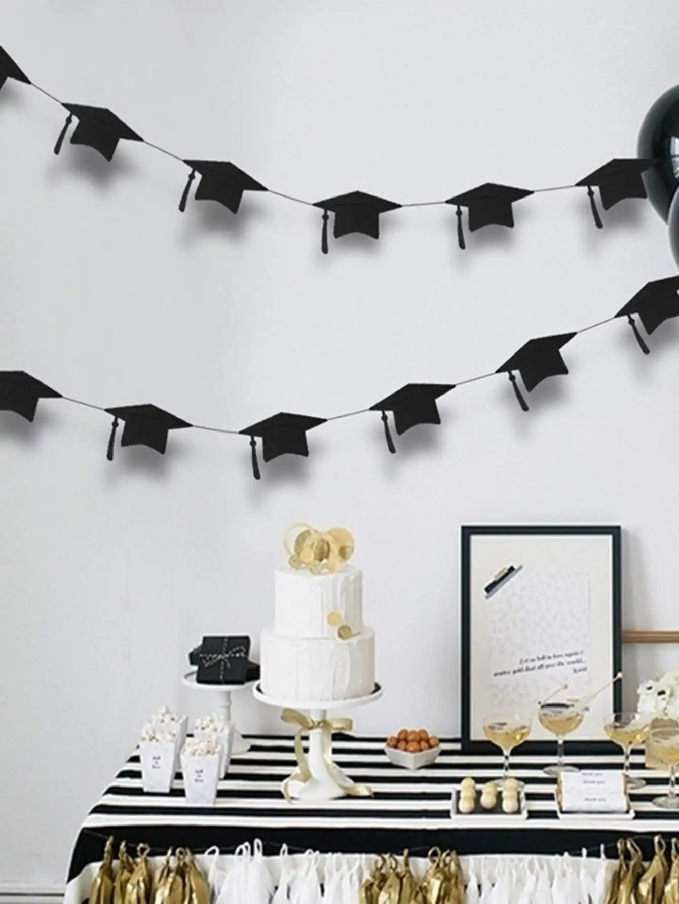 

1pc Graduation Season Paper Streamer Curtain Set