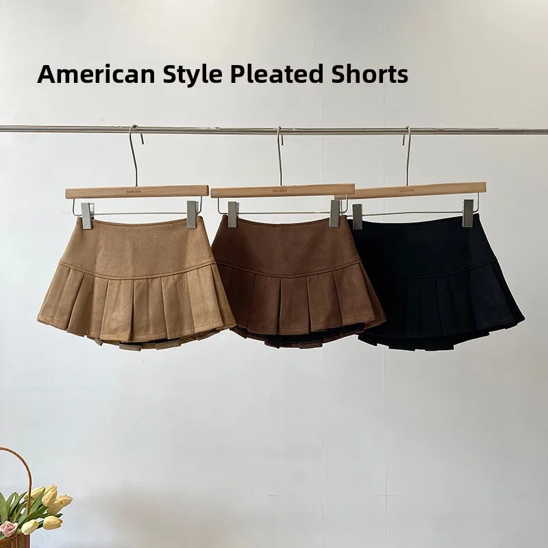 

Юбка трапециевидной формы с высокой талией, женская однотонная плиссированная антилегкая весенне-осенняя новая утягивающая юбка для тела, юбка ort