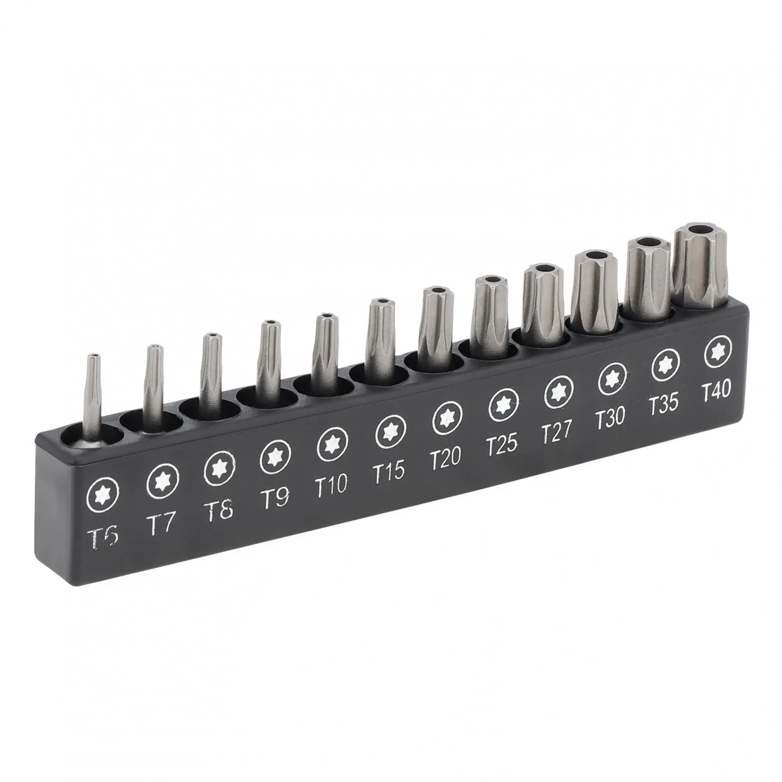 T6-T40 Torx Bit Set Magnetic Security Torx Bits Tamper Resistant Screwdriver Bit Set with Right Angle Screwdriver Socket