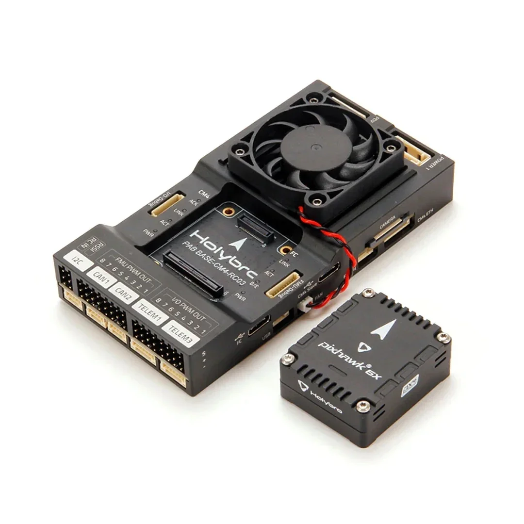 HolyBro Pixhawk RPi CM4 plintbundel met Pixhawk 6X FC en PM03D voedingsmodule - voor RC stuurautomaatvliegtuigen en drones