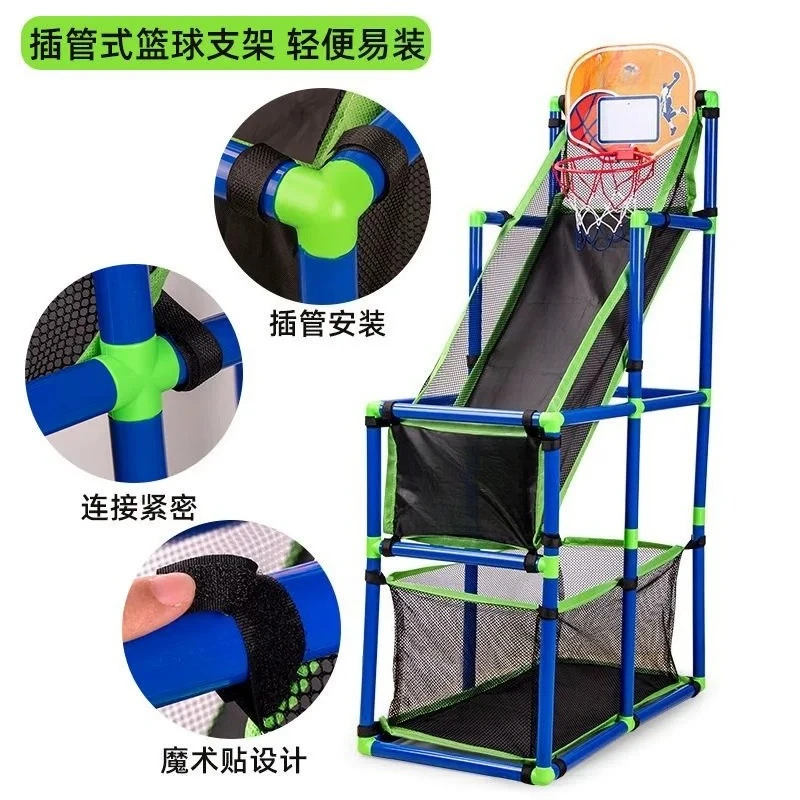 

Indoor Basketball Hoop Shooting Machine Movable Basketball Hoop Training Basketball
