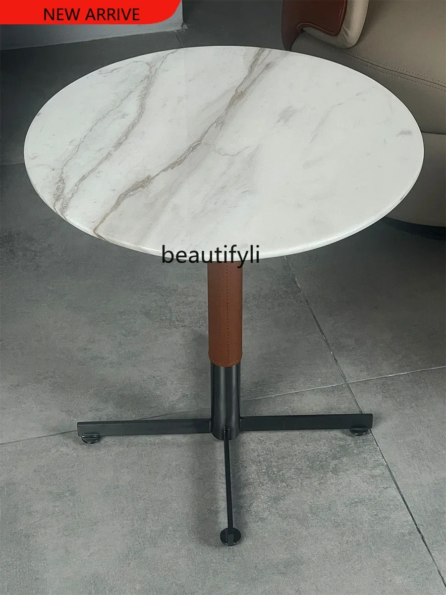

Marble Coffee Table Coffee Table Simple and Light Luxury Italian Minimalist Designer Side Table G1218