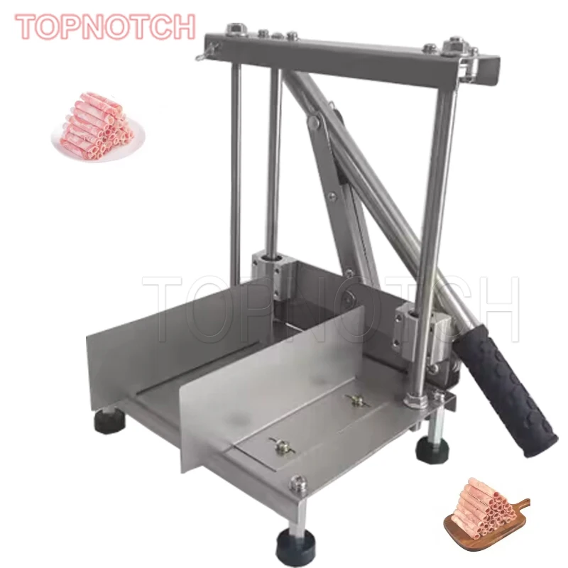 

Manual Meat Slicer Meat Roll Machine Fat Beef Mutton Roll Slice Cutting Machine Meat Cutting Machine