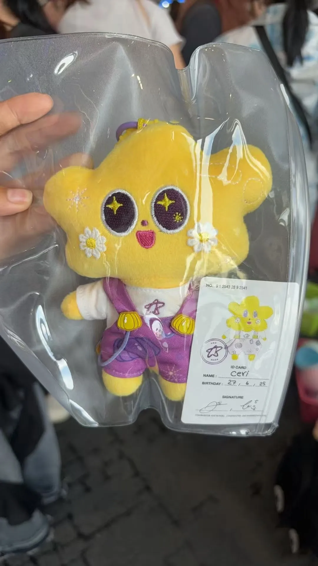 

2025 В наличии Thai Star Aouboom Dual Ceri Breezy Ballon Брелок Huggy Bag