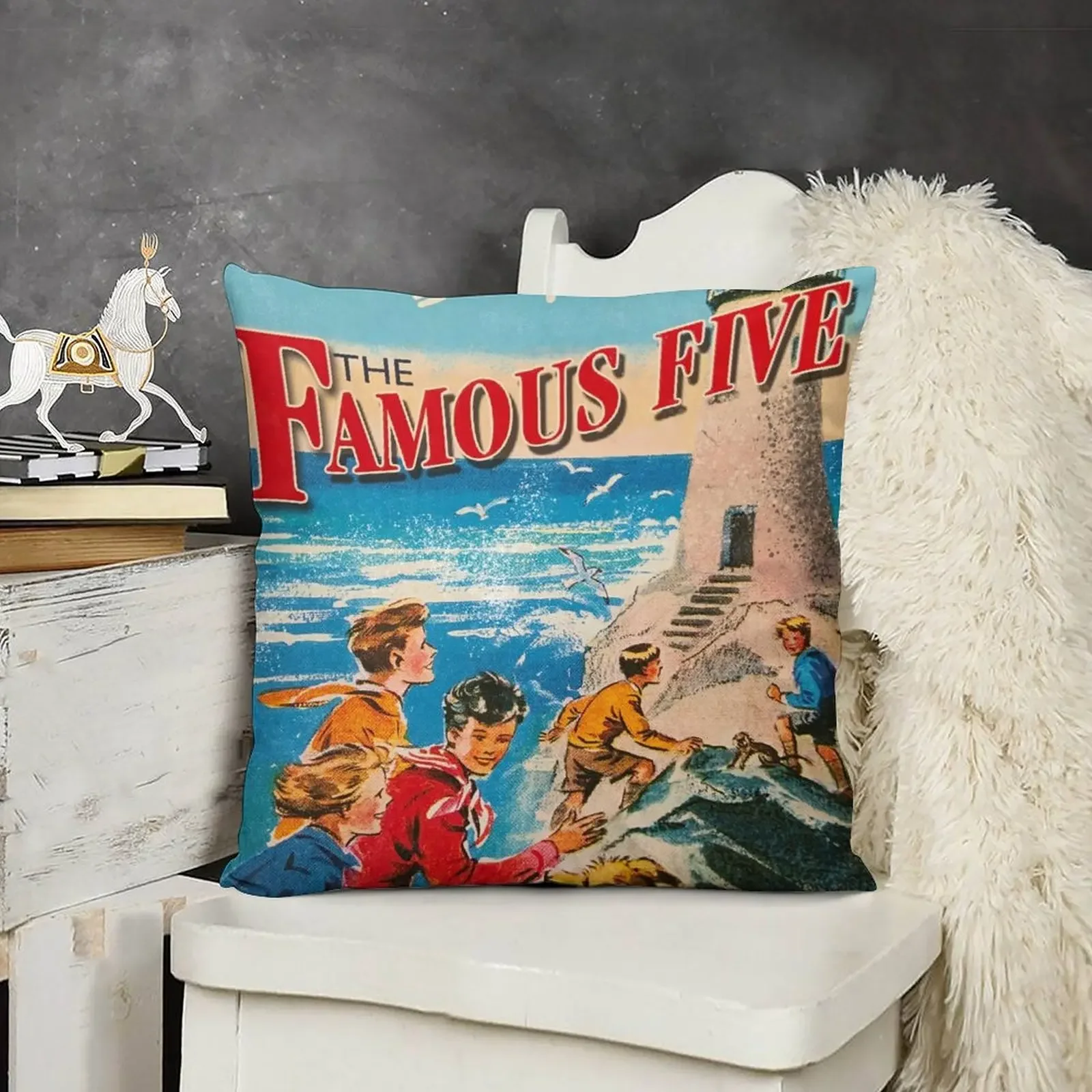 

The Famous Five by Enid Blyton Throw Pillow pillow cover christmas Cushion Cover christmas decorations 2025 pillow