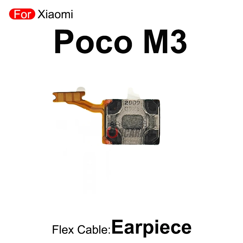 

Верхний динамик + нижнее кольцо громкоговорителя для Xiaomi Poco M3, запасные части для ремонта
