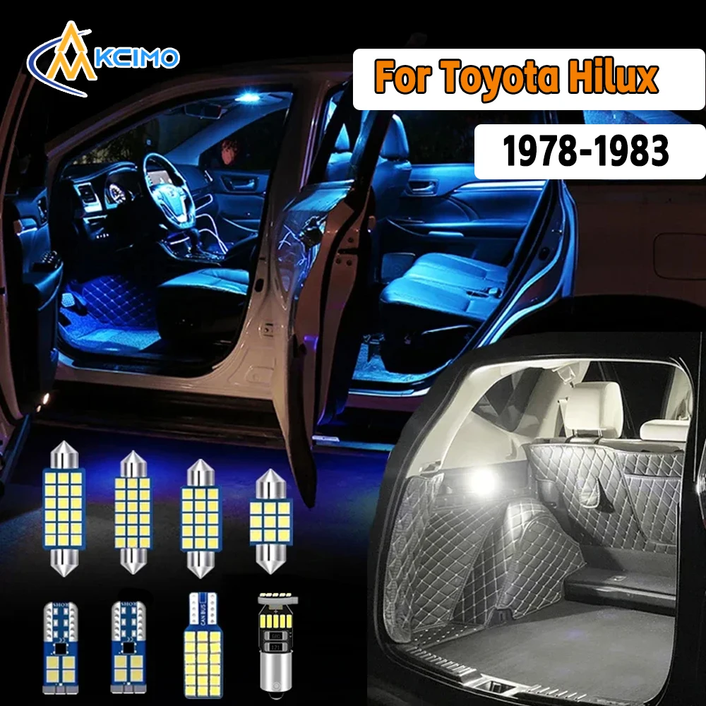 

Canbus LED Interior Light Kit For Toyota Hilux 1978-1983 Super Bright Dome Map Door Lights Easy Install Bulbs Set