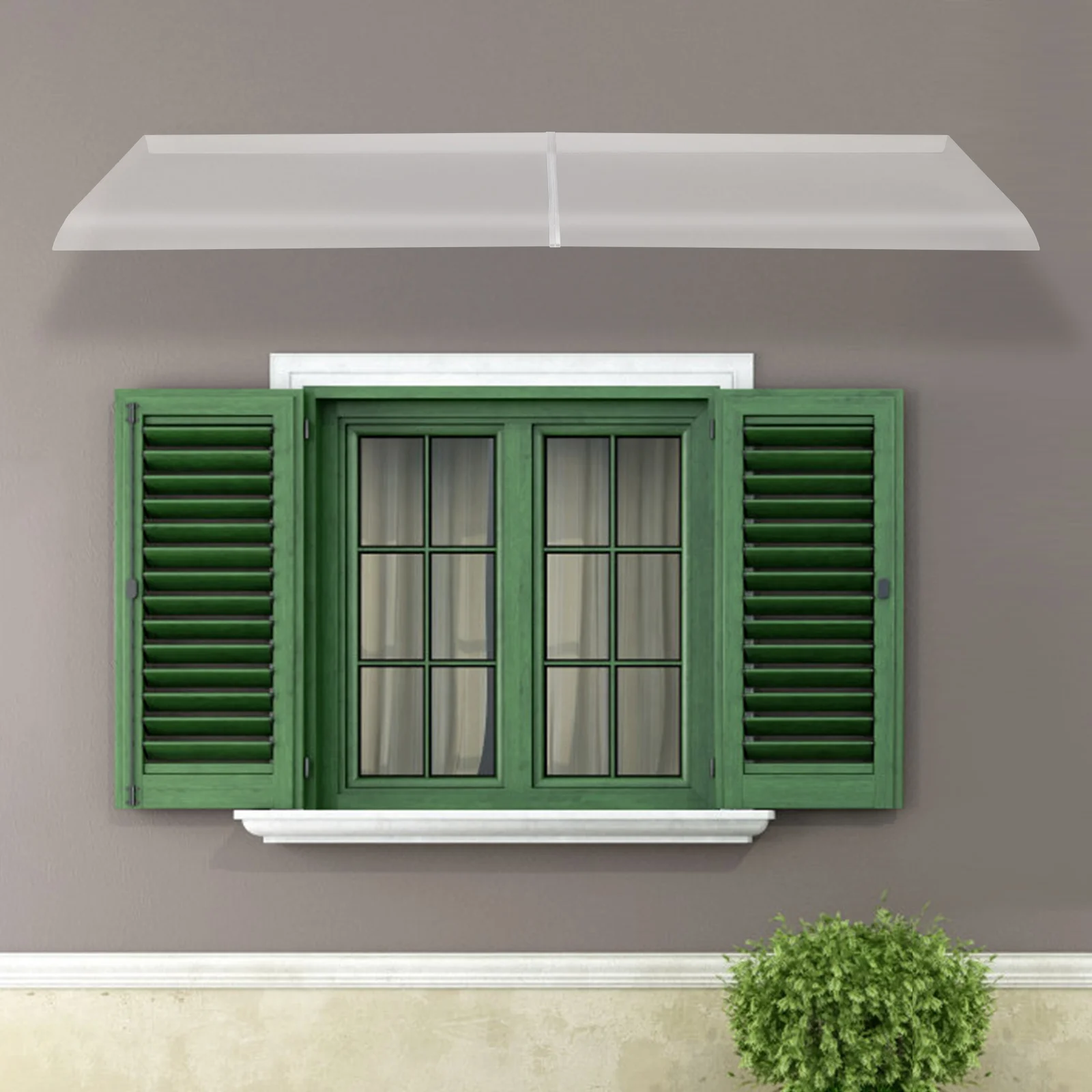 

50*200 см навес для окон и дверей, прозрачный навес для передней двери из ПЭТ, настенный навес для патио, балкона, магазина, наружное укрытие