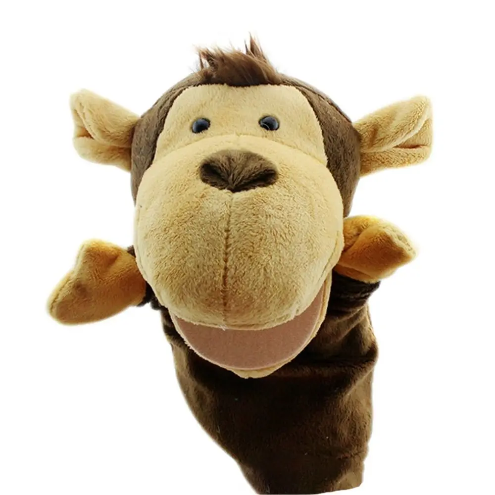 Universal Soft Hand Finger Puppet Cartoon Elephant Monkey Baby Educational Toys Interactive Cute Simulator Game Narrate
