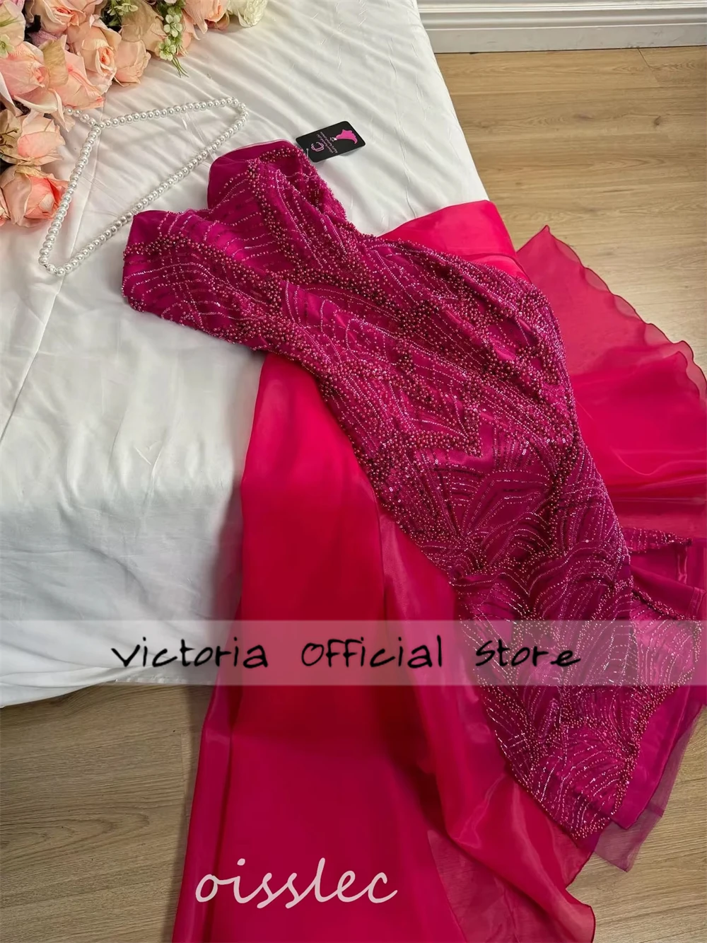 Vestidos de novia con cuentas llameantes, tren desmontable, sirena, vestidos de noche elegantes sin mangas, noche Formal, 2025 personalizado