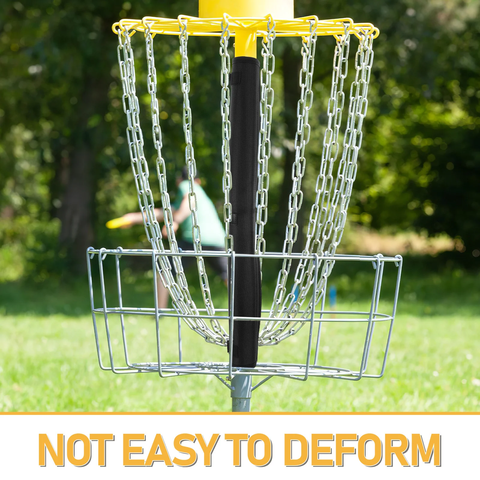 مُخفف صوت المضرب لسلة الجولف القرصية - وسادة شديدة التحمل تقلل من الضوضاء أثناء الممارسة - مثالية للسكنية