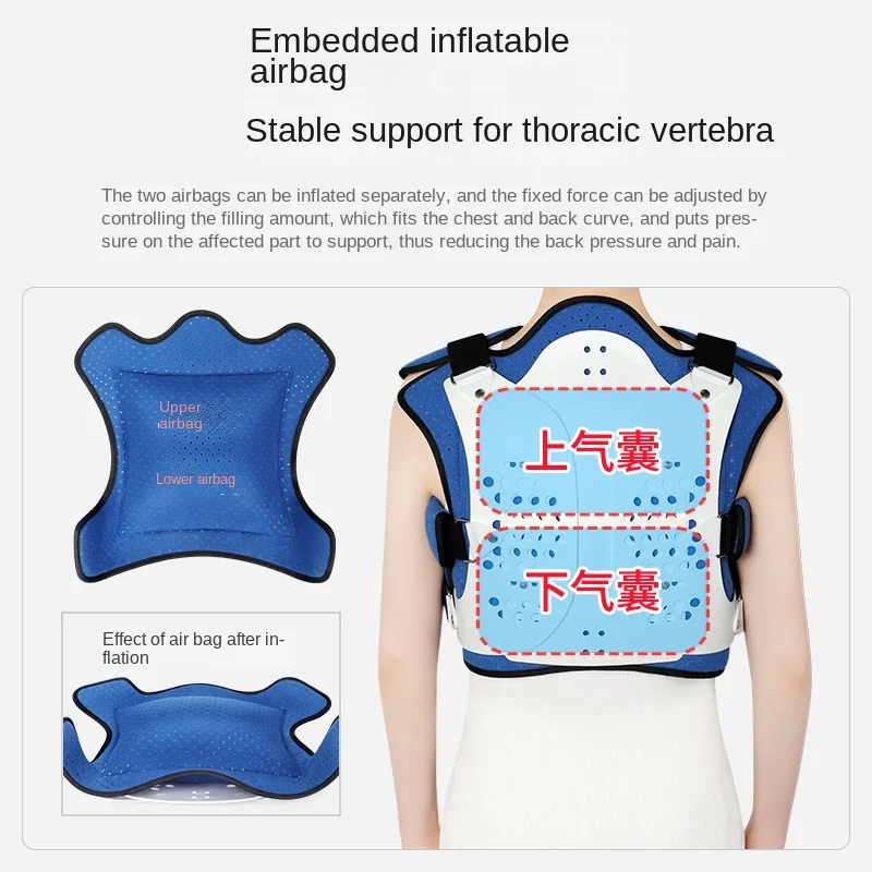 Health Care Thoracic Spine Fixation Support Adjustable Thoracic Lumbar Spine Support for Postoperative Fracture Rehabilitation