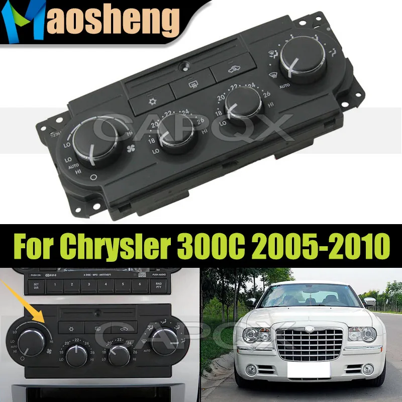 

Панель управления кондиционером для Chrysler 300C 2005-2010, переключатель управления нагревателем кондиционера, ручка управления, кнопка управления