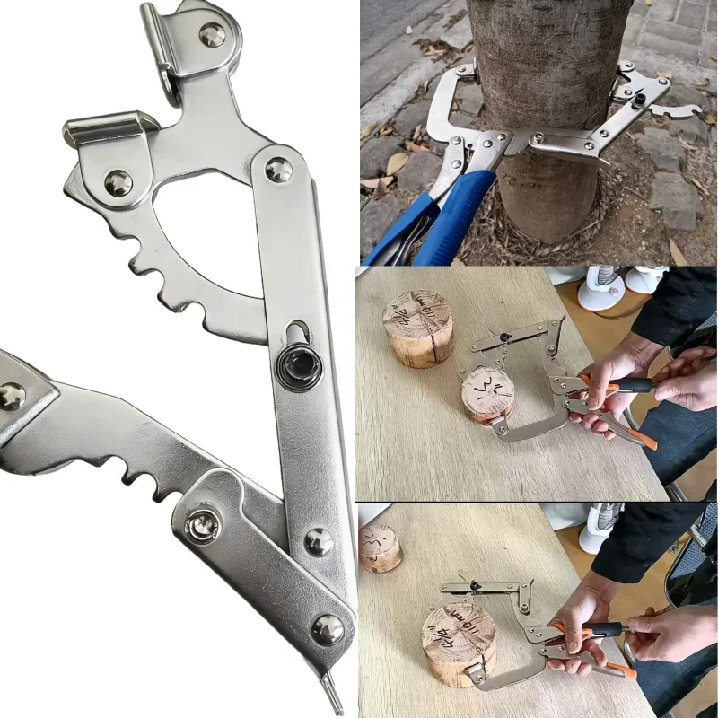 10 Inch C Clamp Three Head Locking Pliers Adjustable Width Vise Grip for 2" to 5' Woodworking Welding Alicate Parafusos view 6