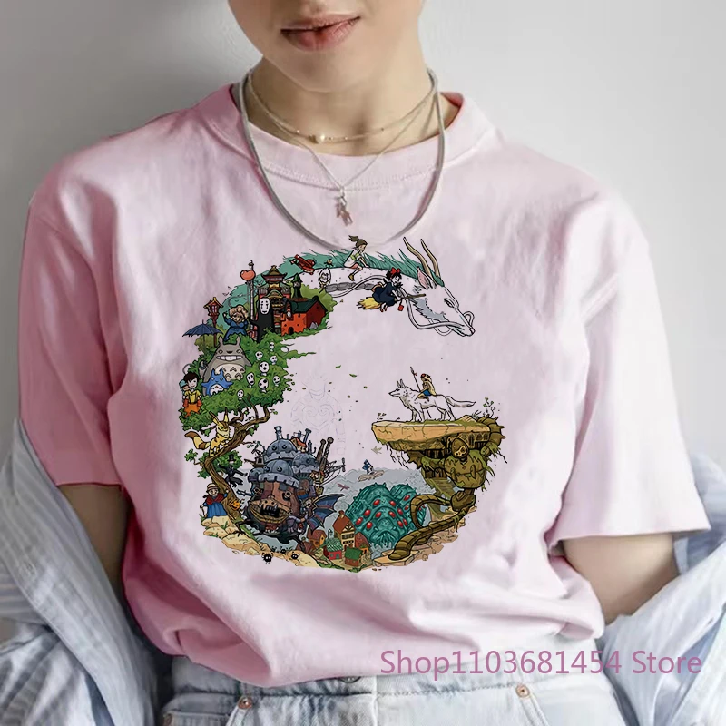 اليابان أنيمي التنين الجرافيك تي شيرت مطبوع المرأة الجديدة الصيف Harajuku الجمالية التي شيرت بلوزات بيضاء عادية أنثى تي شيرت المحملة #3