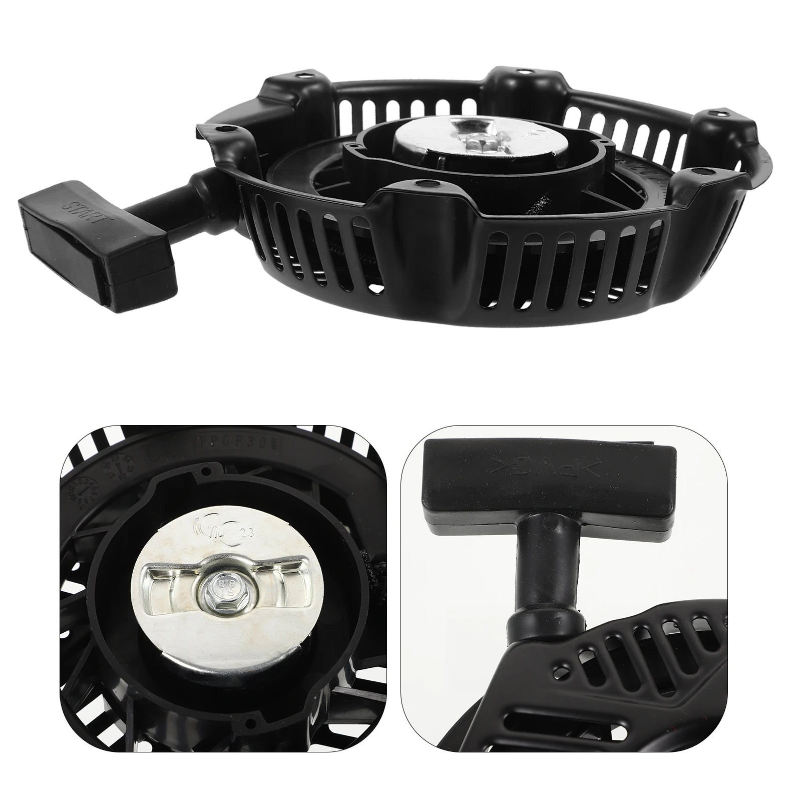 

Engine Starter Replacement Generator Accessory Pull Start Cord Trowel Machine Motor Re-Coil Assembly Durable Iron