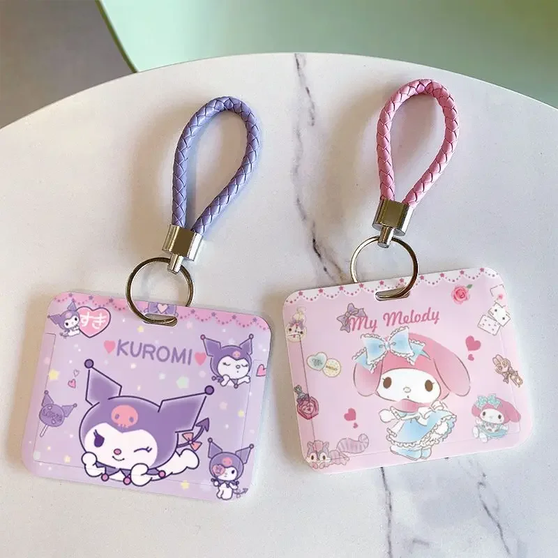 

My Melody Anime Kawaii Storage Card Bag Cute Cartoon Sanrio Ins Kuromi Student Campus Storage Handbag Lovely Gifts for Kids