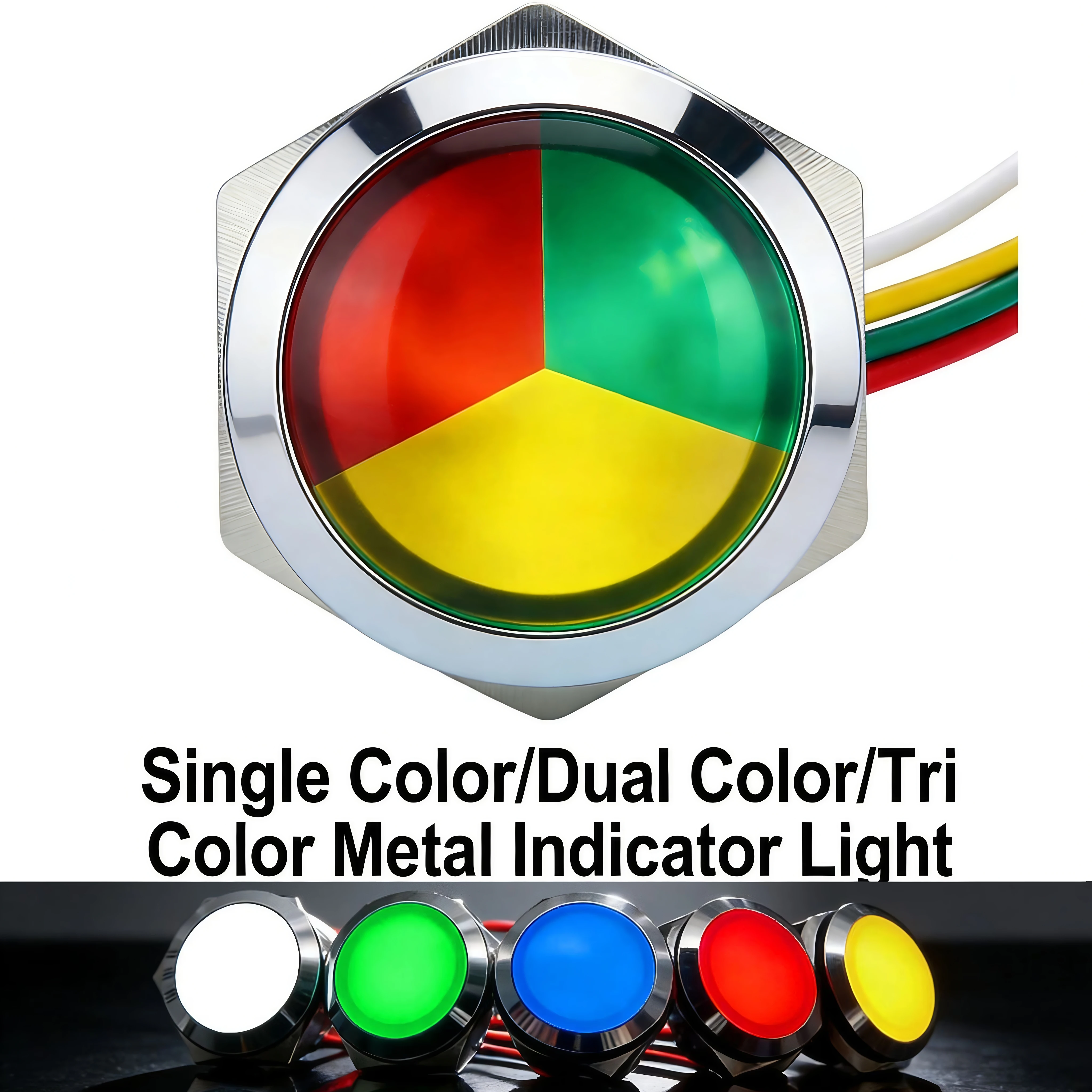 Signal Panel Orange - ไฟ LED แสดงสถานะแบบโลหะ ขนาด 12 มม.