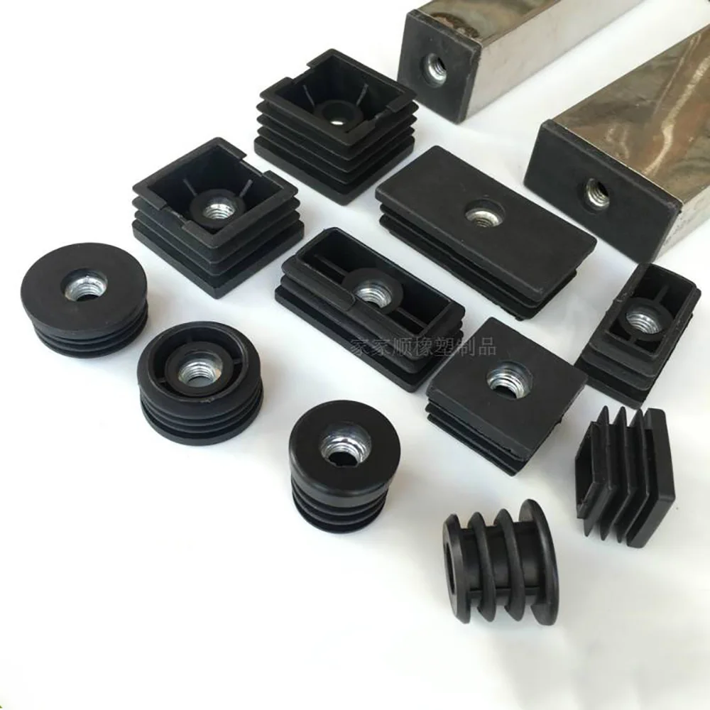 Adjustable Height Machine Furniture Leveling Foot M5-M10 Threaded Screw Black Stabilizing Base Mats 2pcs 4pcs Replacement Parts