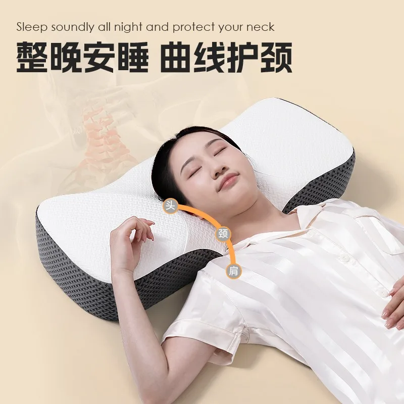 memory-foam-neck-pillow-ergonomic-pillow-for-back-side-sleepers-slow-rebound-memory-pillow