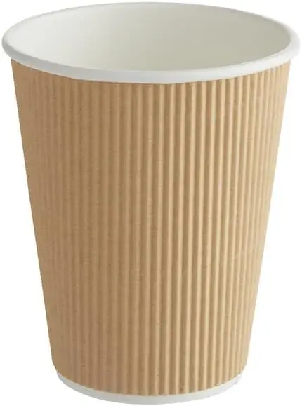 

Ripple Paper Cups for Coffee & Tea Made in USA | Bulk for Home, Office, Restaurants & Coffee Shops | Recyclable, Insulat