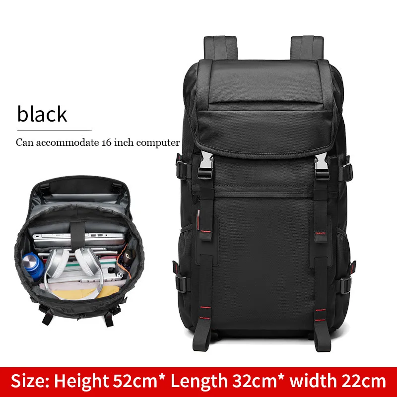 New Travel Backpack Men's Oversized Backpack Light-weight Outdoor Hiking Mountaineering Bag Computer Bag For Men