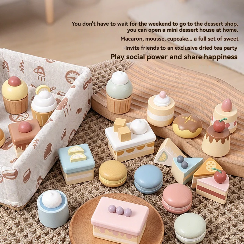 Houten speelset met desserts v - Kids Outdoor Kitchen Accessories recensie en prijs