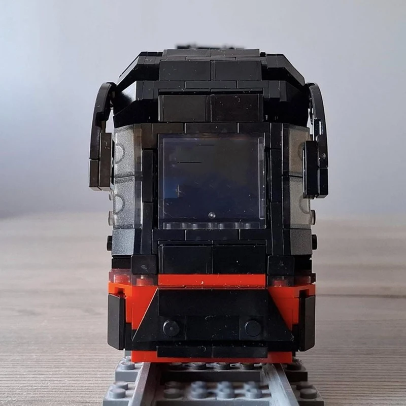 Railway Train Model Moc Building Blocks LF 06 AC Tram-No Motor Model Technology Brick DIY Assembly Construction Toy Set Gifts