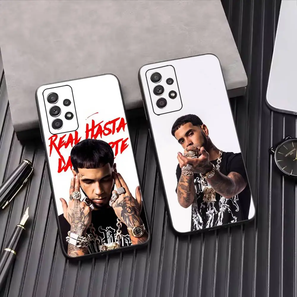 Rapper Anuel AA Real Hasta La Muerte Phone Case For Samsung S25,S24,S21,S22,S23,S30,Ultra,S20,Plus,Fe,Soft Silicone Black Cover