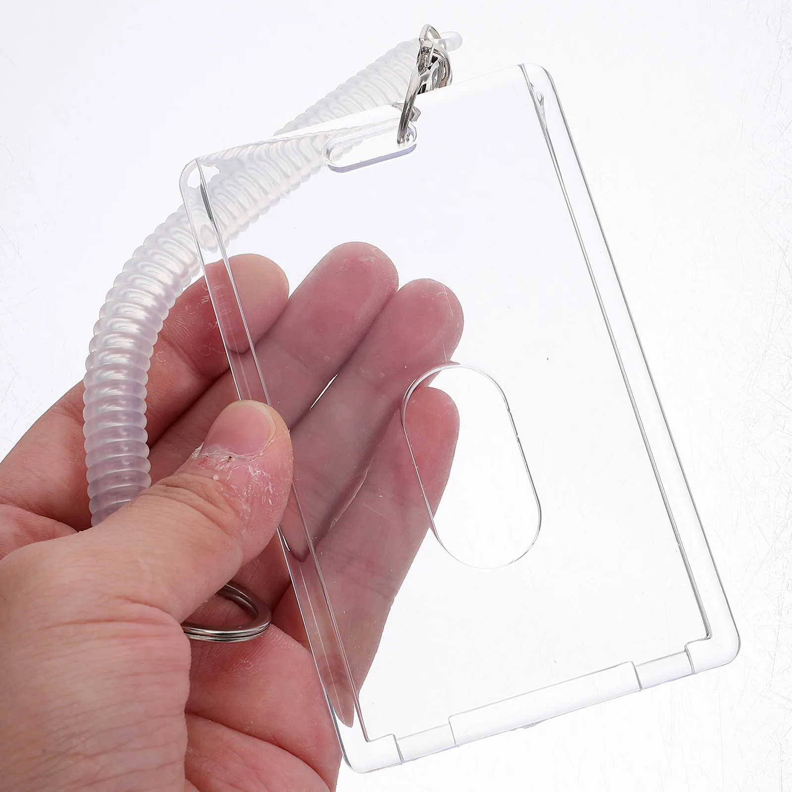 5 مجموعات قابلة لإعادة الاستخدام معرف شارة حامل كم الحقيبة مع المعصم الفرقة للعاملين المتطوعين الأطباء سهلة عرض البطاقة المغناطيسية الخلفية