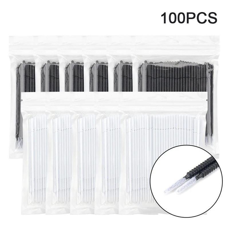 Coton-tige de poulet pour extension de cils, outils d'extension de cils, applicateur de mascara, brosse à cils, outil de retrait de maquillage, 100 pièces