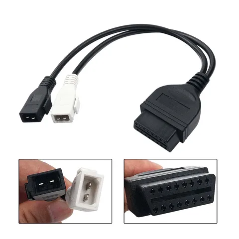 Кабель-адаптер OBD2 2P+2P На 16 Контактов Для Audi, 16-конта