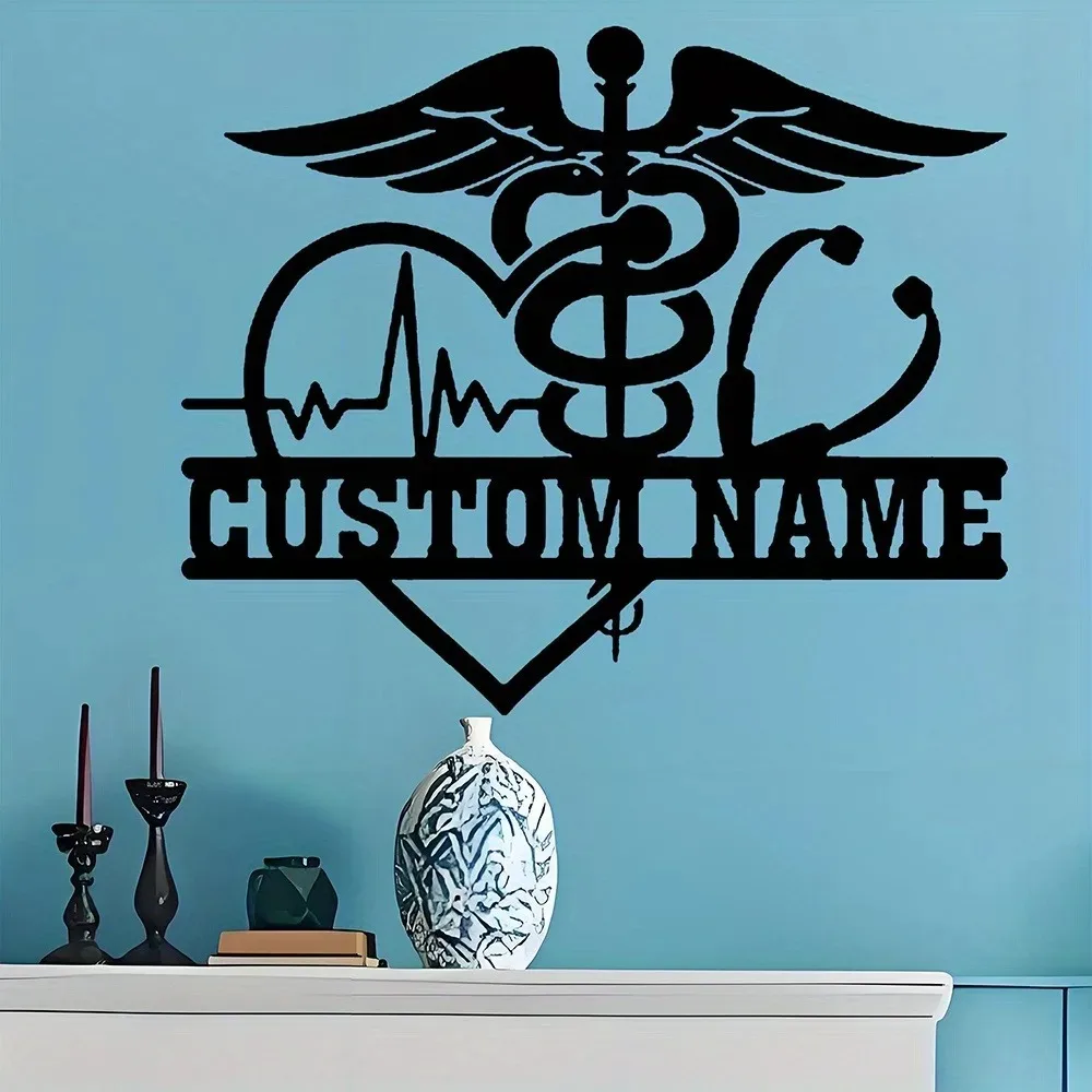CIFbuy 2D Flat Custom Triathlon Medal Hanger Metal Sign Athlete Silhouette Iron Wall Decor Gift For Triathlon Lovers