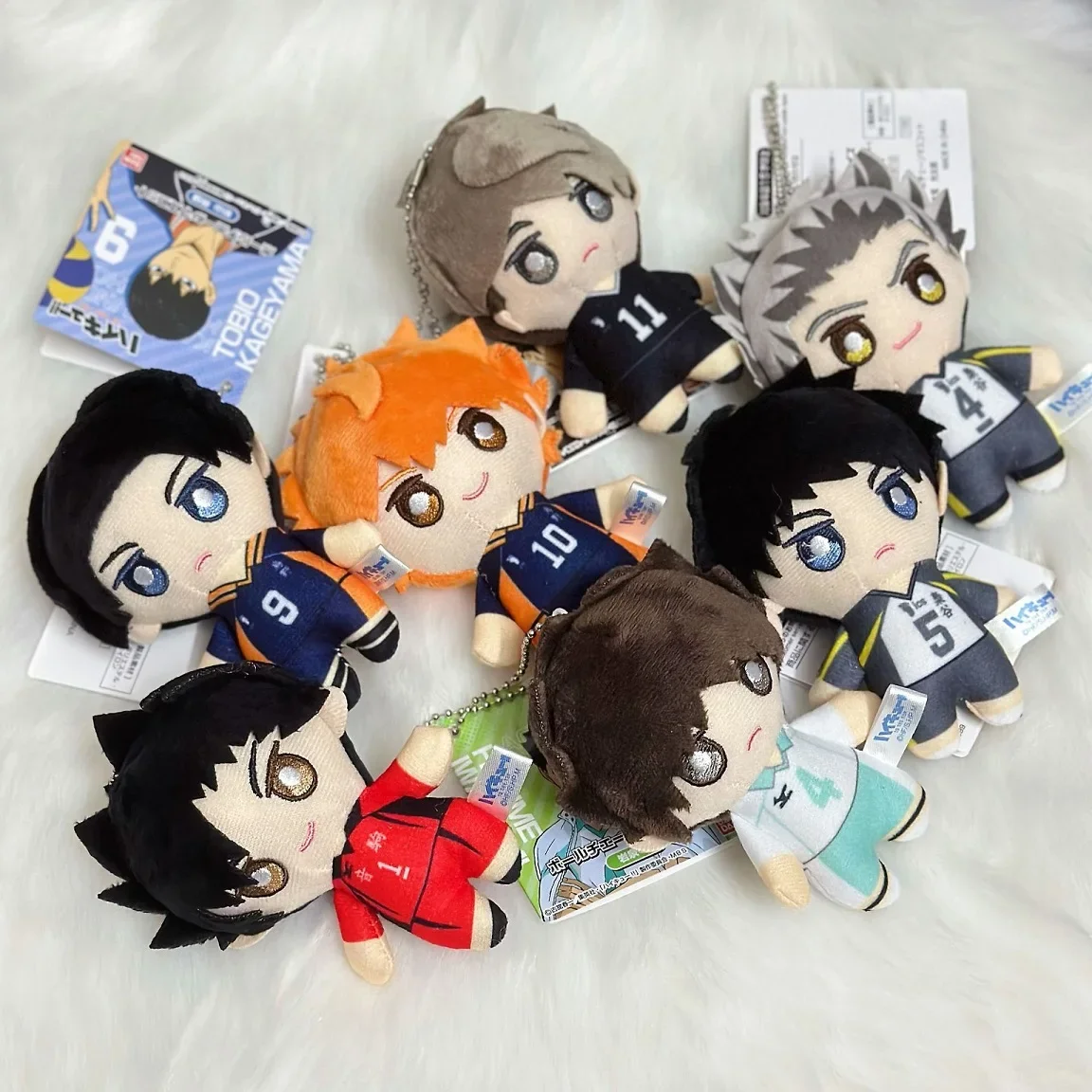10cm Haikyuu Plush Toy Hinata Shoyo Yu Nishinoya Tobio Kageyama Kozume Kenma Oikawa Tooru Plush Pendant Keychain Toy For Gift image 2
