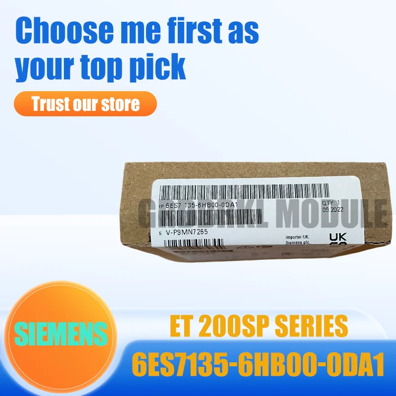 

New Original SIEMENS 6ES7135-6HB00-0DA1 SIMATIC ET200SP Analog Output AQ 2xU/I HS PLC Module