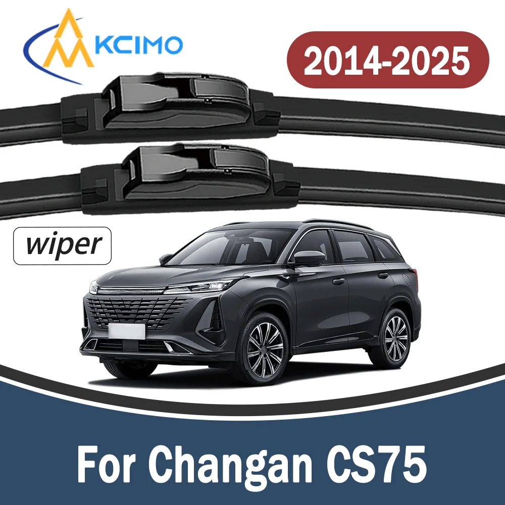 

2Pcs Premium Beam Front Windshield Wiper Blades For Changan CS75 2014-2025 Heavy Duty Rustproof Easy Mount Auto Wiper Set