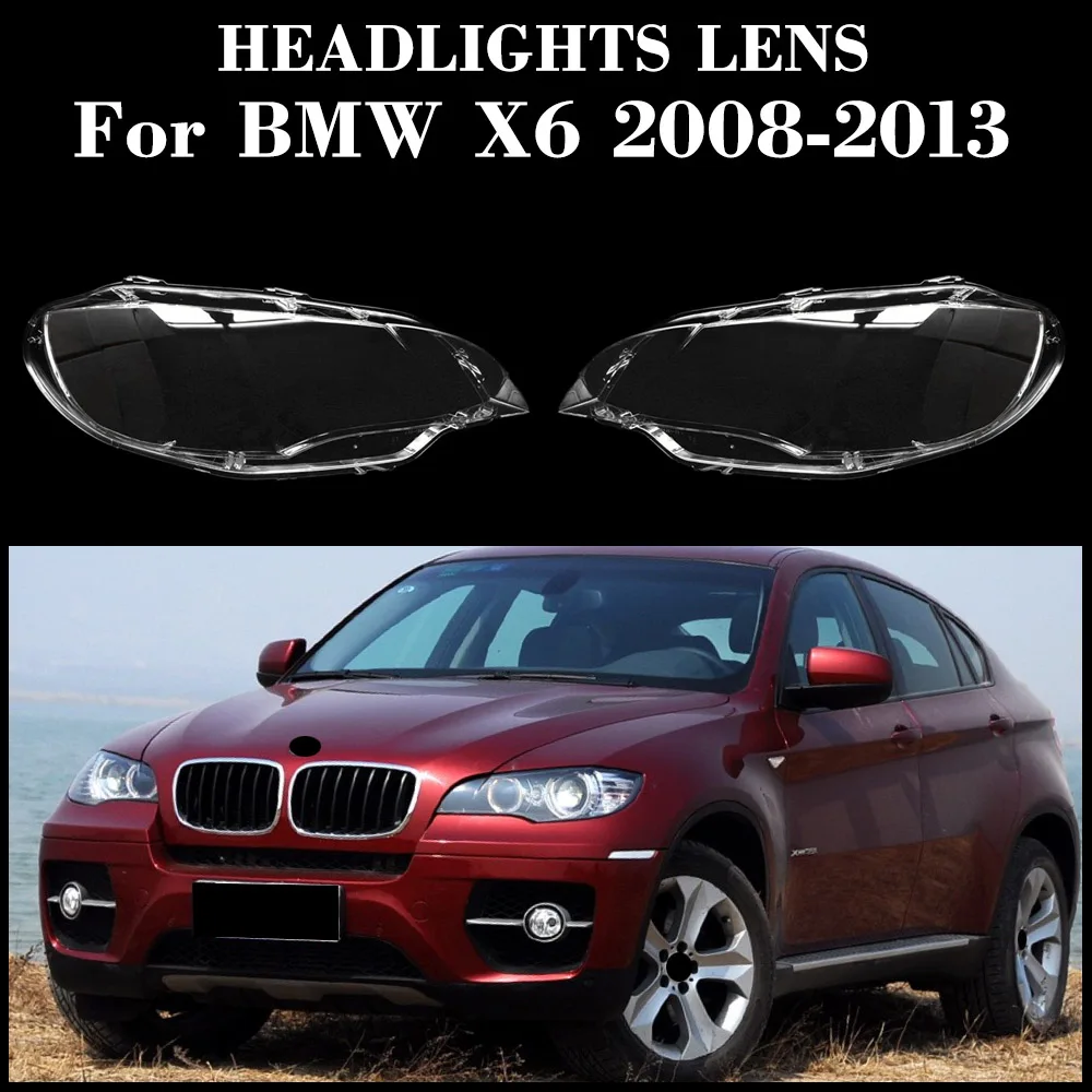 

Front Headlight Shell Transparent Headlamp Cover Lamp Shade Plexiglass Replace Original Lampshdade For BMW X6 2008-2013