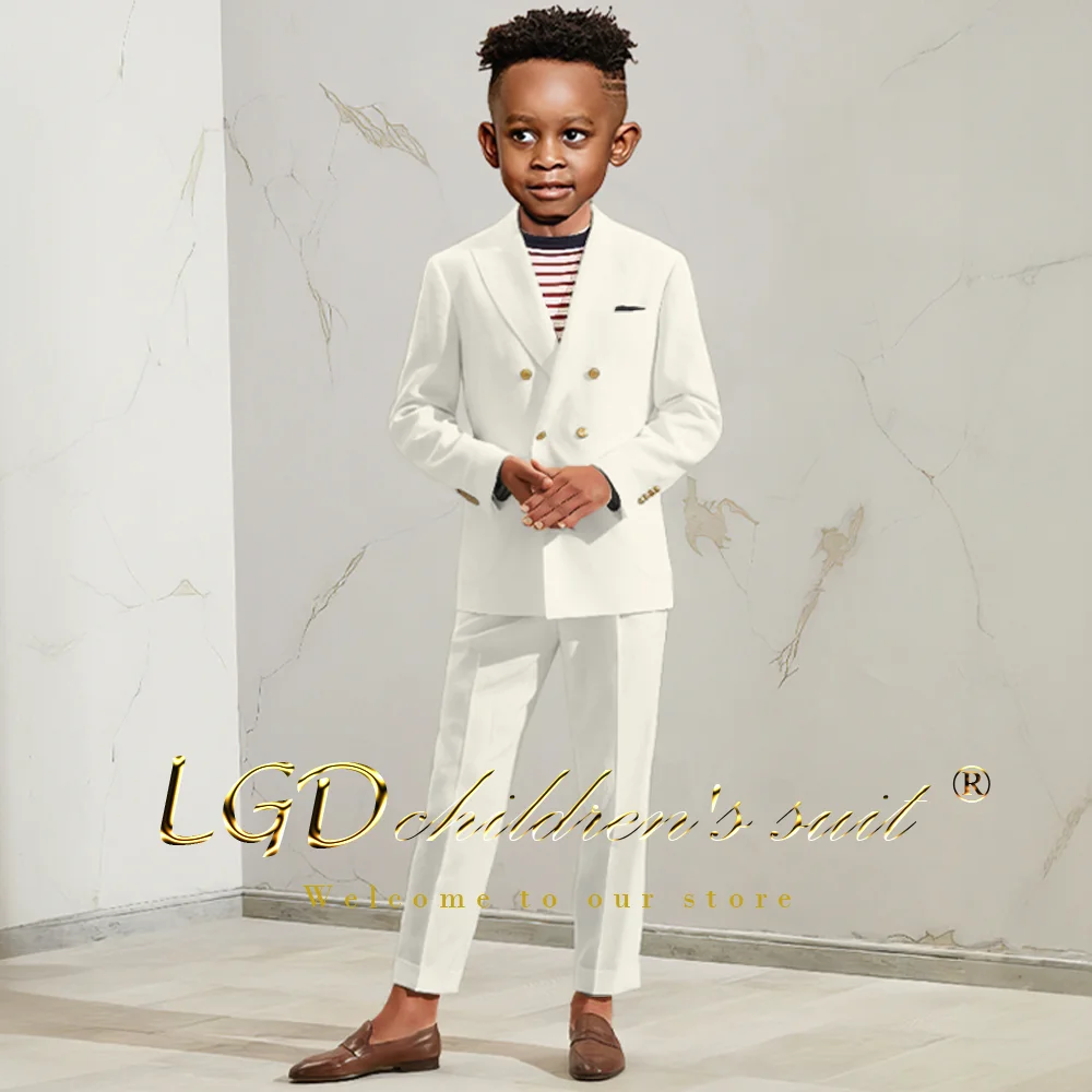 

Customized suits for boys ages 2-16 (double-breasted jacket + trousers) - suitable for weddings, parties, celebrations, etc