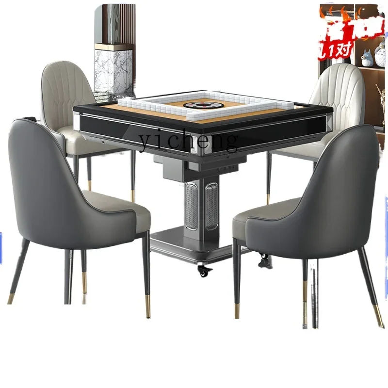 

Zz folding mahjong machine hemp automatic household dining table integrated dual-purpose roller coaster silent electric