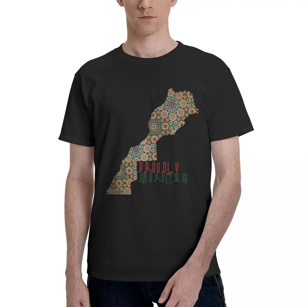 Retro Morocco Map T Shirt Vinatge Moroccan Culture Fans Gift T Shirt Tees Idea T-Shirts For Men Women Graphic Y2K Clothes