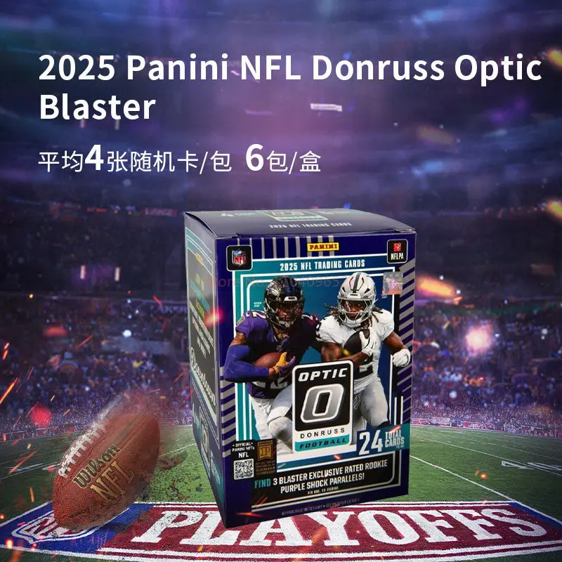 2025 Panini Donruss Optic NFL Football Blaster Box Factory Sealed Trading Cards Rated Rookie Downtown Parallel Collect Cards Toy - view 5